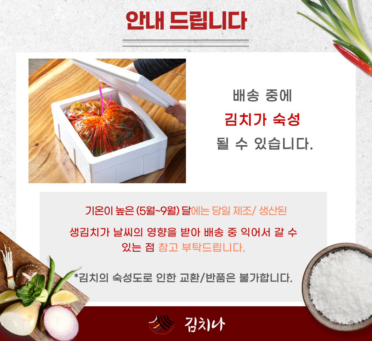 김치나 100% 국산 무안양파 김치 1kg